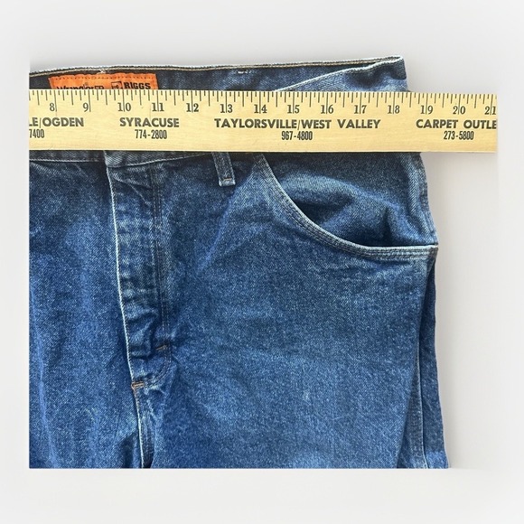Wrangler FR Jeans Mens 38x30 Blue Riggs Workwear Flame Resistant Denim - Picture 7 of 10